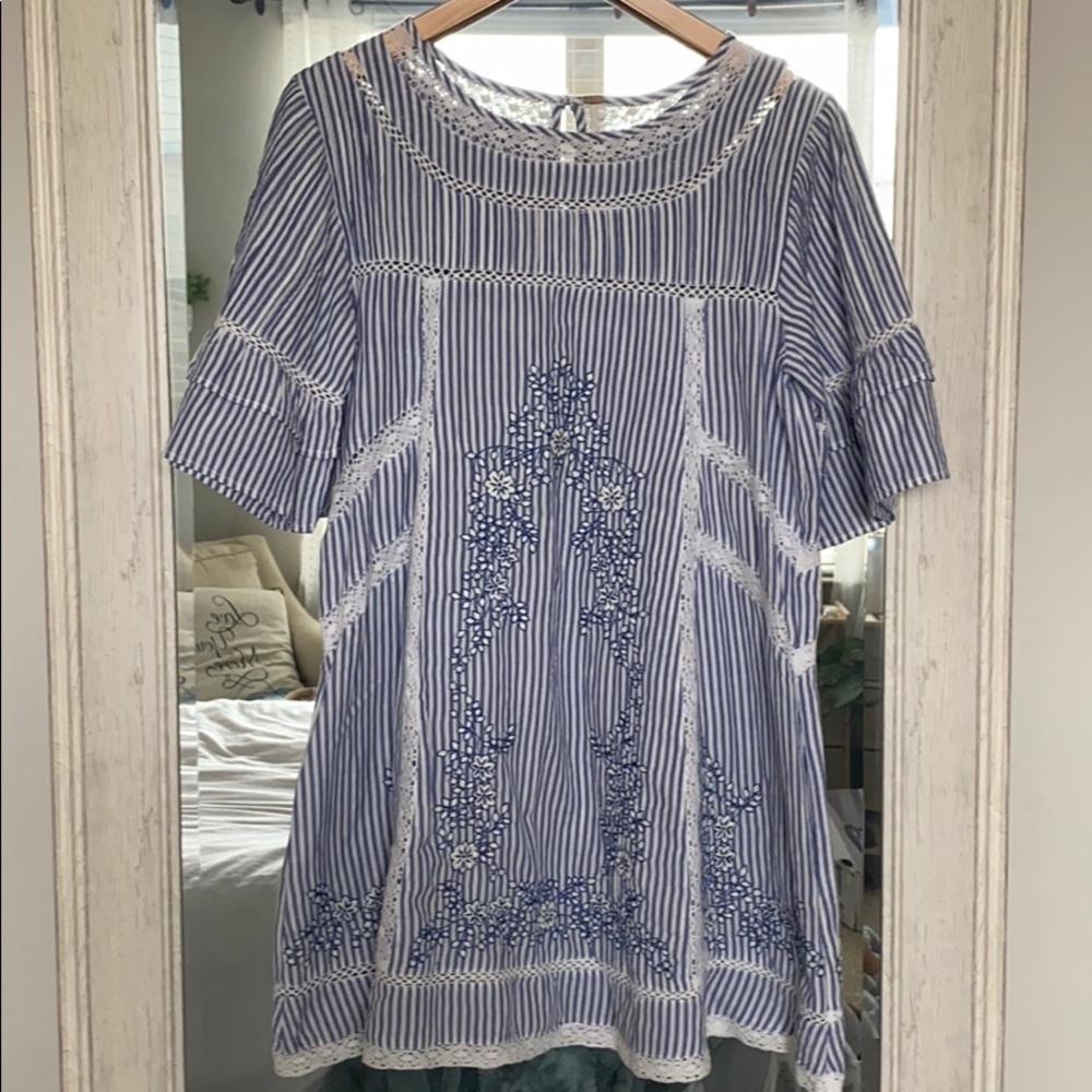 Beautiful Free People Seer Sucker Dress